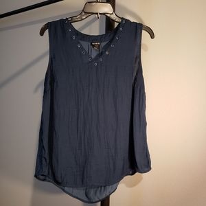 Torrid Size 00 Navy Swing Grommet Sleeveless Tank